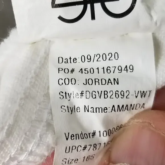 Gloria Vanderbilt Amanda Jeans Womens 16 Short Tapered Leg High Rise Stretch Den - Picture 15 of 16